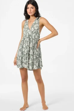 Best Sellers|Swim Cover-Ups^O'Neill Saltwater Essentials Teddy Printed Mini Cover-Up Dress - | sea spray