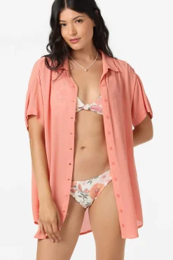 Saltwater Solids Swim|Swim Cover-Ups^O'Neill Saltwater Solids Carlee Cover-Up - | melon
