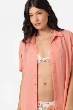Saltwater Solids Swim|Swim Cover-Ups^O'Neill Saltwater Solids Carlee Cover-Up - | melon