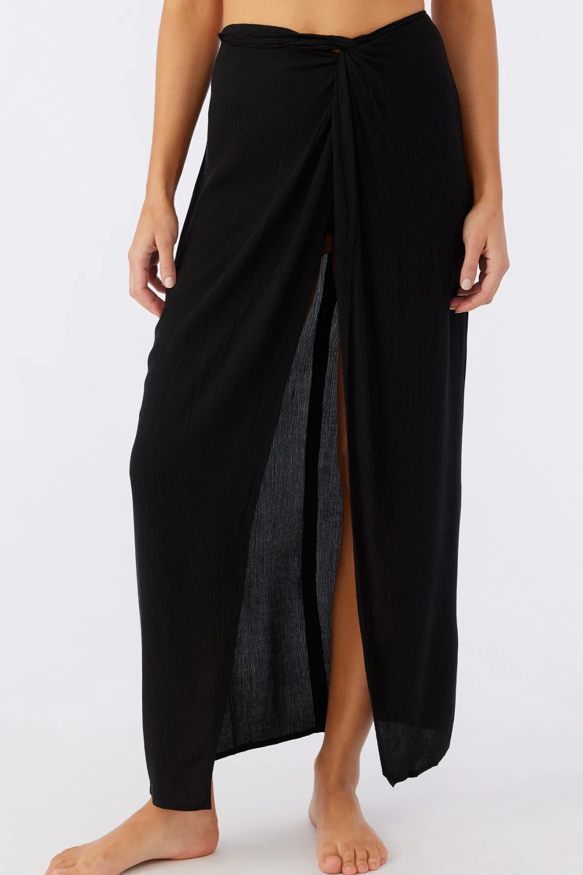Saltwater Solids Swim|Swim Cover-Ups^O'Neill Saltwater Solids Hanalei Maxi Skirt Cover-Up - | black