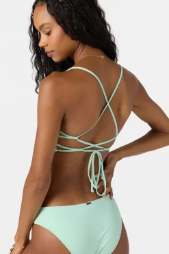 Bikini Tops^O'Neill Saltwater Solids Huntington Bralette Top - | opal