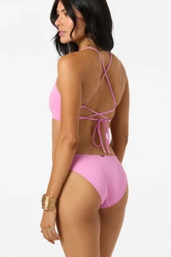 Bikini Tops^O'Neill Saltwater Solids Huntington Bralette Top - | begonia