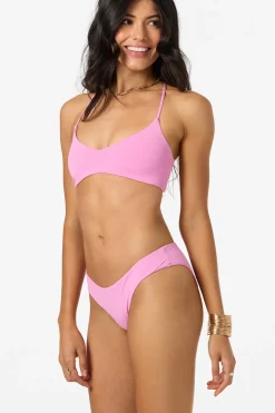Bikini Tops^O'Neill Saltwater Solids Huntington Bralette Top - | begonia