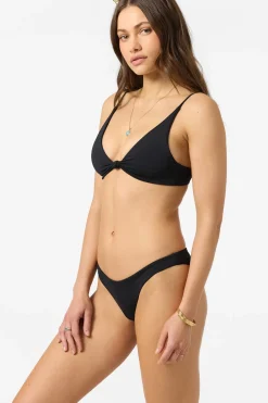 Bikini Tops^O'Neill Saltwater Solids Pismo Bralette Top black