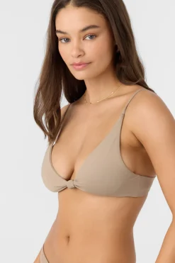 Bikini Tops^O'Neill Saltwater Solids Pismo Tall Tri Bralette Top dune