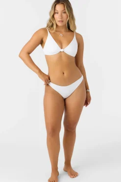 Bikini Tops^O'Neill Saltwater Solids Rib Pismo Bralette Top - | white