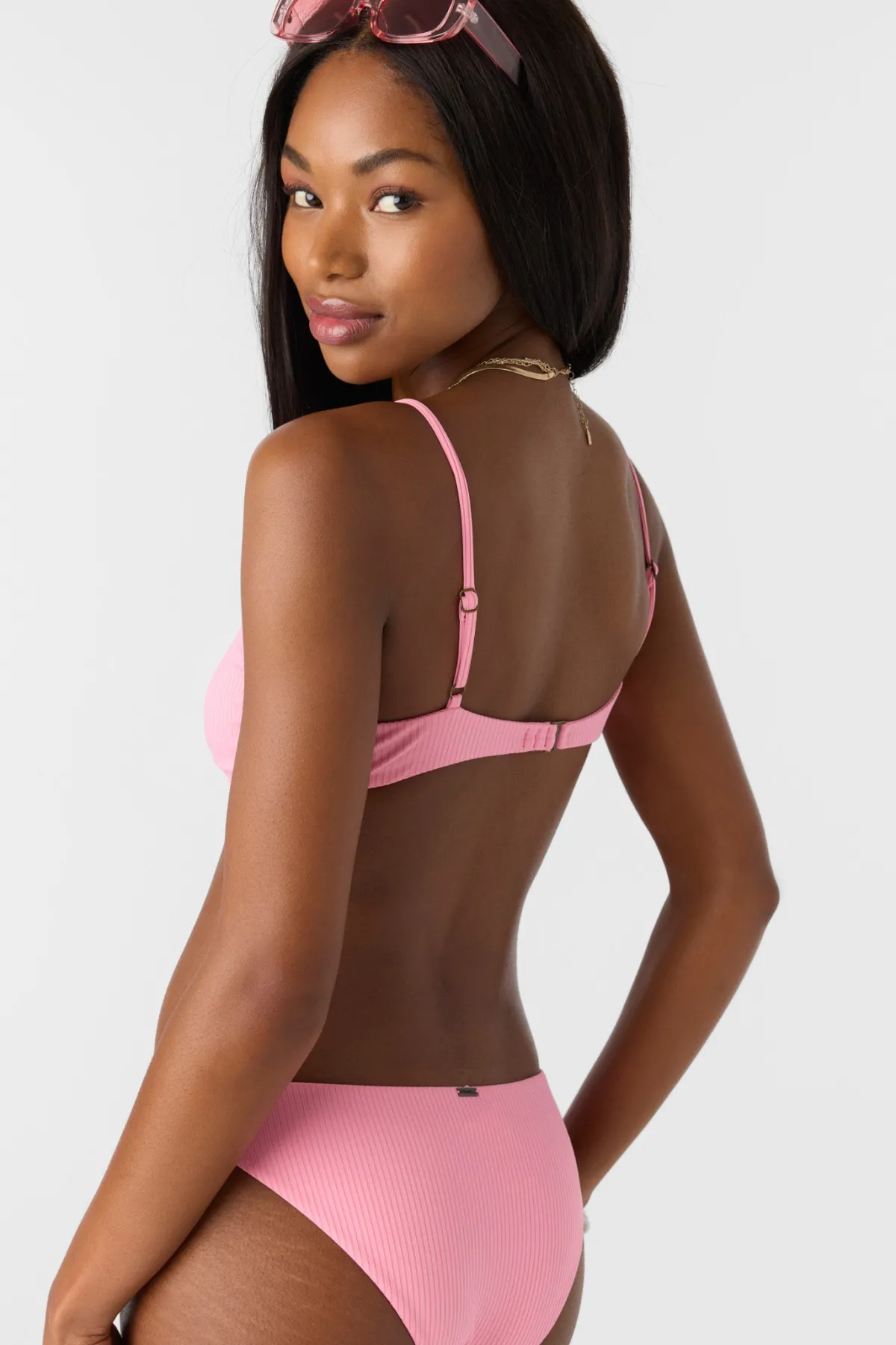 Bikini Tops^O'Neill Saltwater Solids Rib Pismo Bralette Top - | sachet pink