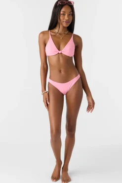 Bikini Tops^O'Neill Saltwater Solids Rib Pismo Bralette Top - | sachet pink