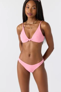 Bikini Tops^O'Neill Saltwater Solids Rib Pismo Bralette Top - | sachet pink