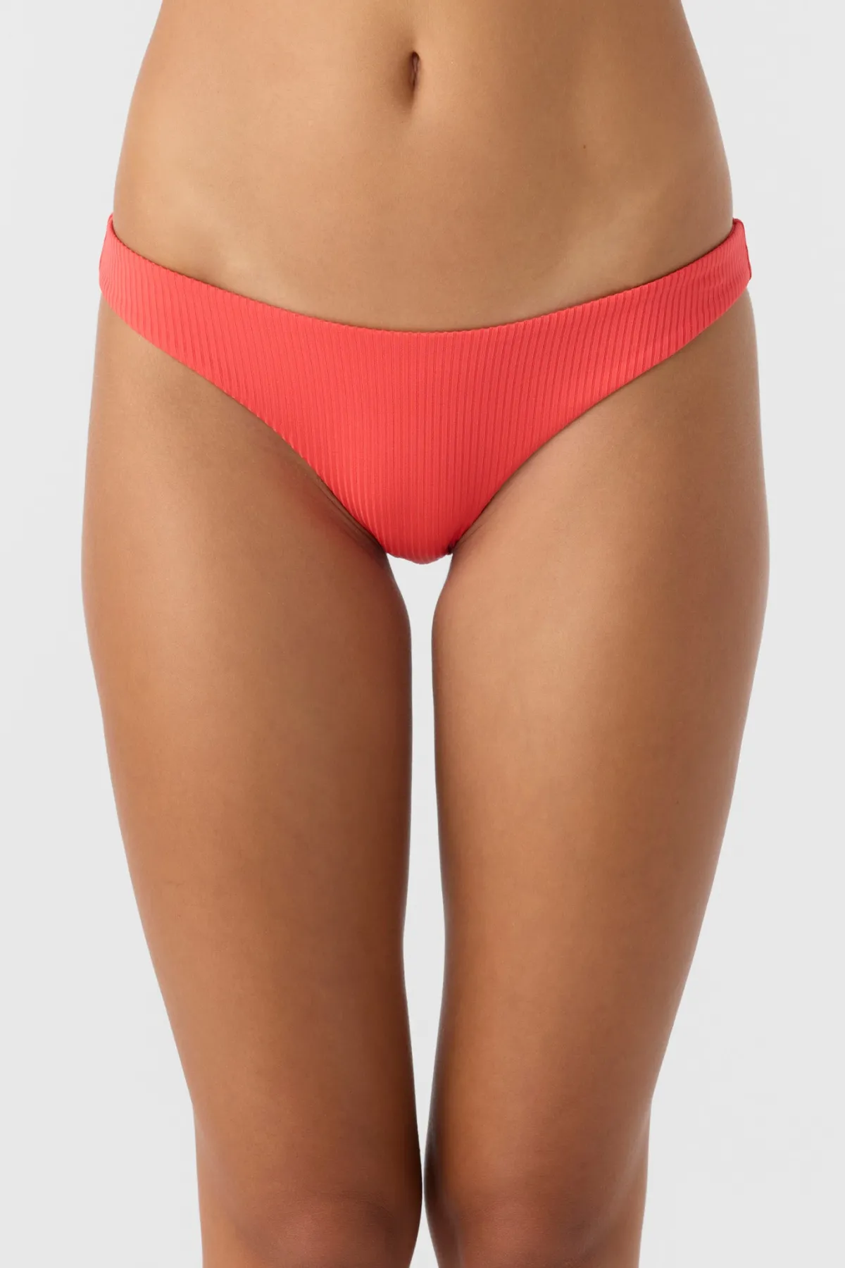 Bikini Bottoms^O'Neill Saltwater Solids Rib Rockley Medium Bottoms - | cayenne