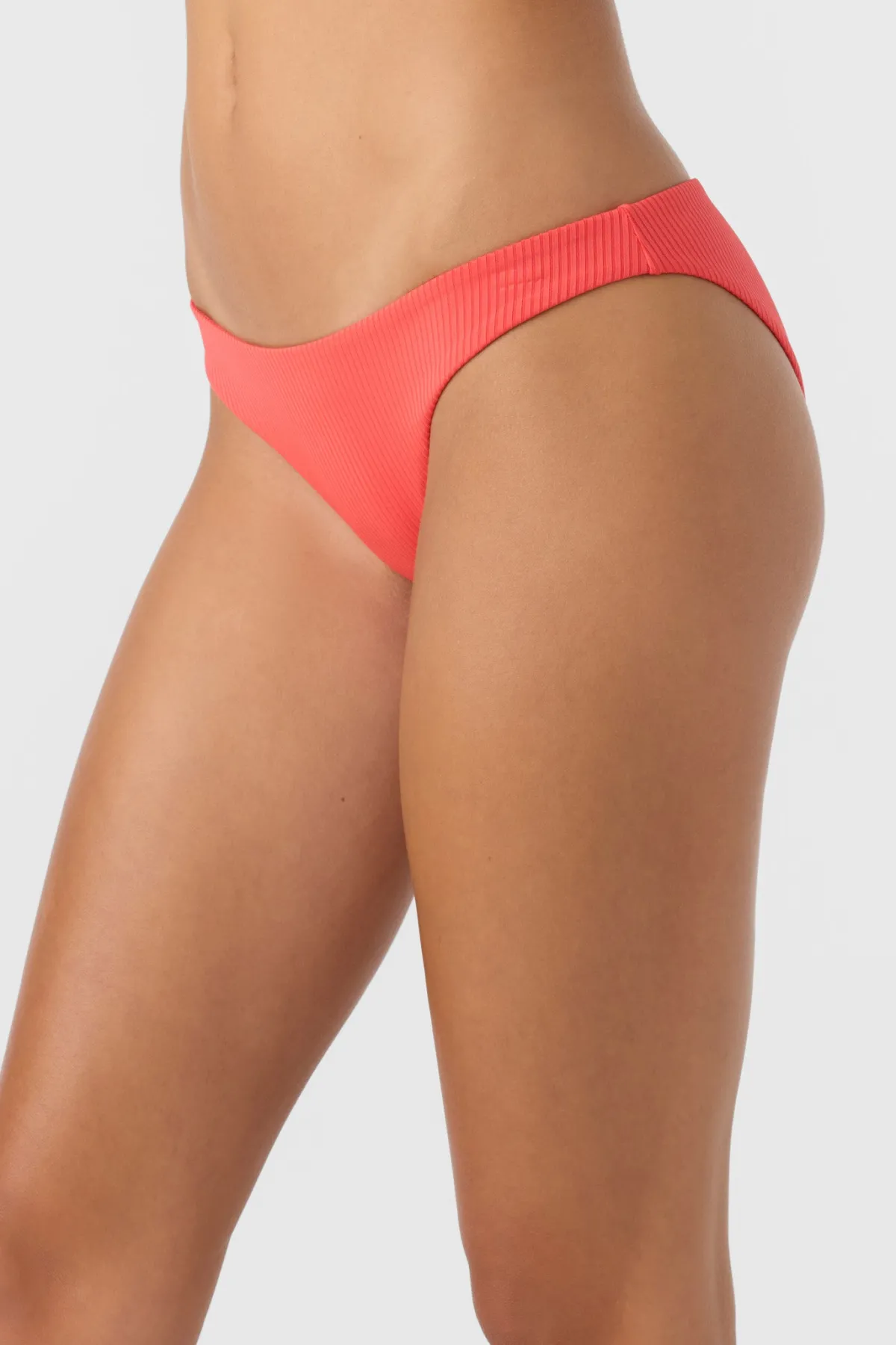 Bikini Bottoms^O'Neill Saltwater Solids Rib Rockley Medium Bottoms - | cayenne