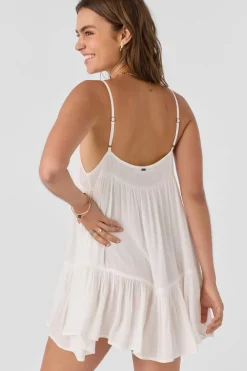 Saltwater Solids Swim|Swim Cover-Ups^O'Neill Saltwater Solids Rilee Dress - Vanilla |