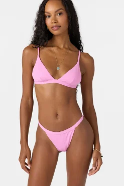 Bikini Tops^O'Neill Saltwater Solids Seaside Triangle Top - | begonia