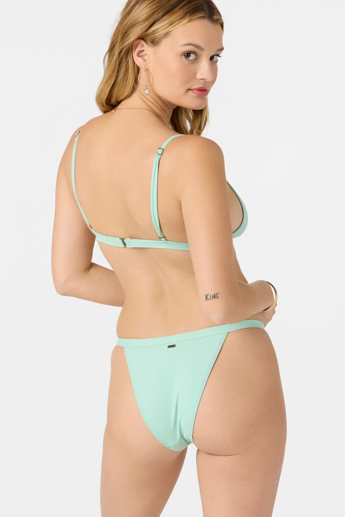 Bikini Tops^O'Neill Saltwater Solids Seaside Triangle Top - | opal