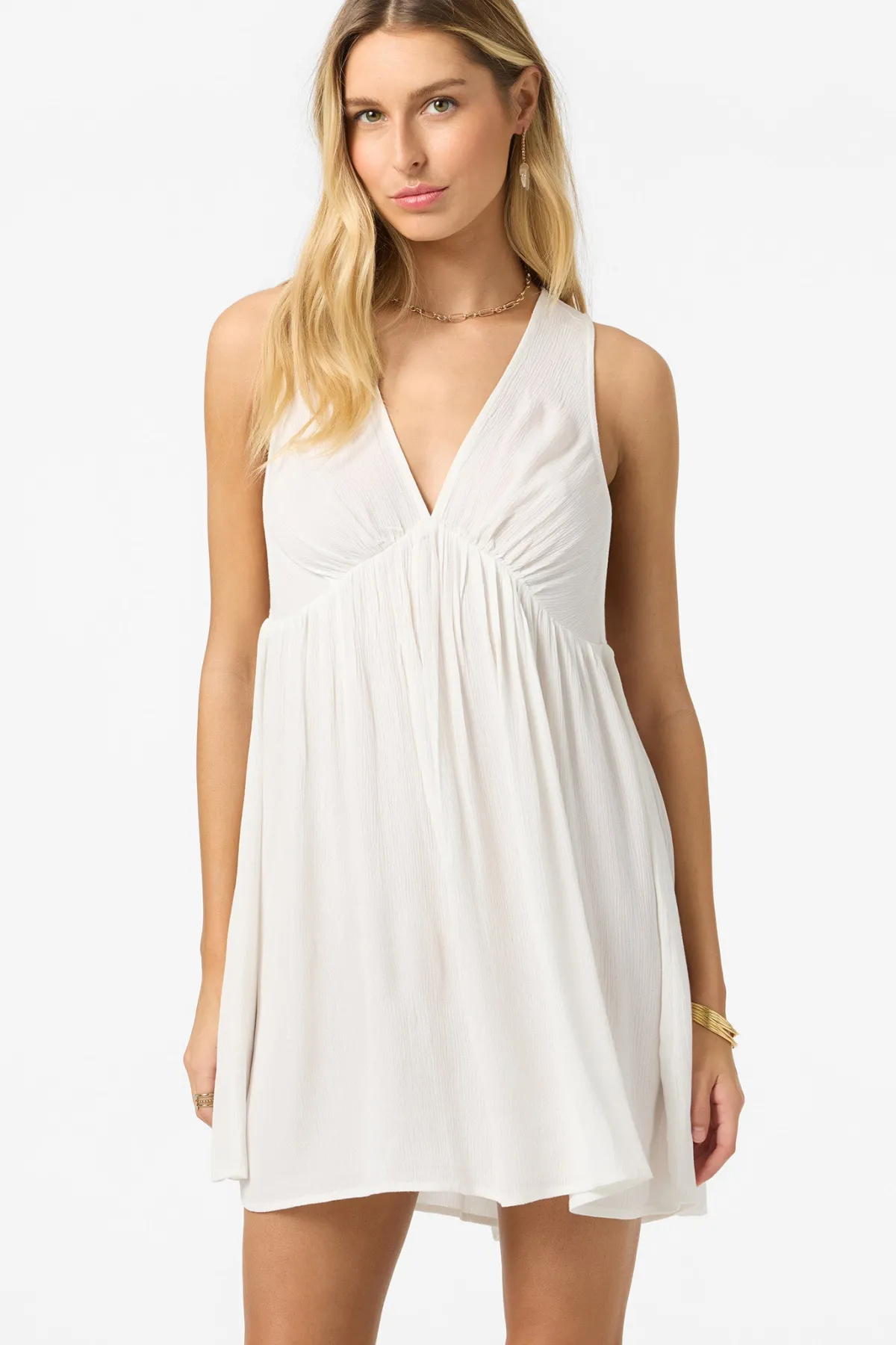 New Arrivals|Saltwater Solids Swim^O'Neill Saltwater Solids Teddy Mini Cover-Up Dress vanilla
