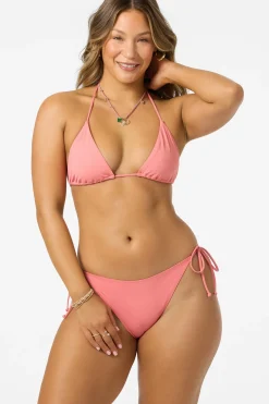 Bikini Tops^O'Neill Saltwater Solids Venice Triangle Top - | shell pink