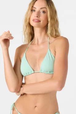 Bikini Tops^O'Neill Saltwater Solids Venice Triangle Top - | opal