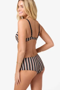 Bikini Tops^O'Neill Sand Dollar Stripe Seashell Bra Bra Top - | black