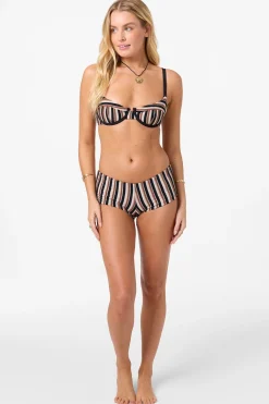 Bikini Tops^O'Neill Sand Dollar Stripe Seashell Bra Bra Top - | black