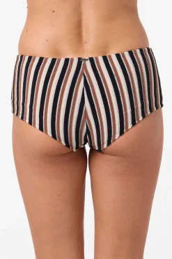 Bikini Bottoms^O'Neill Sand Dollar Stripe Surfs Up Full Bottoms - | black
