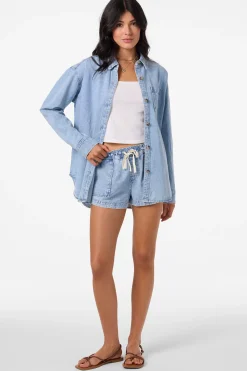 Jackets^O'Neill Sevie Shacket Denim Jacket - Drifter |