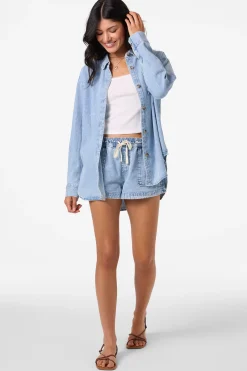 Jackets^O'Neill Sevie Shacket Denim Jacket - Drifter |