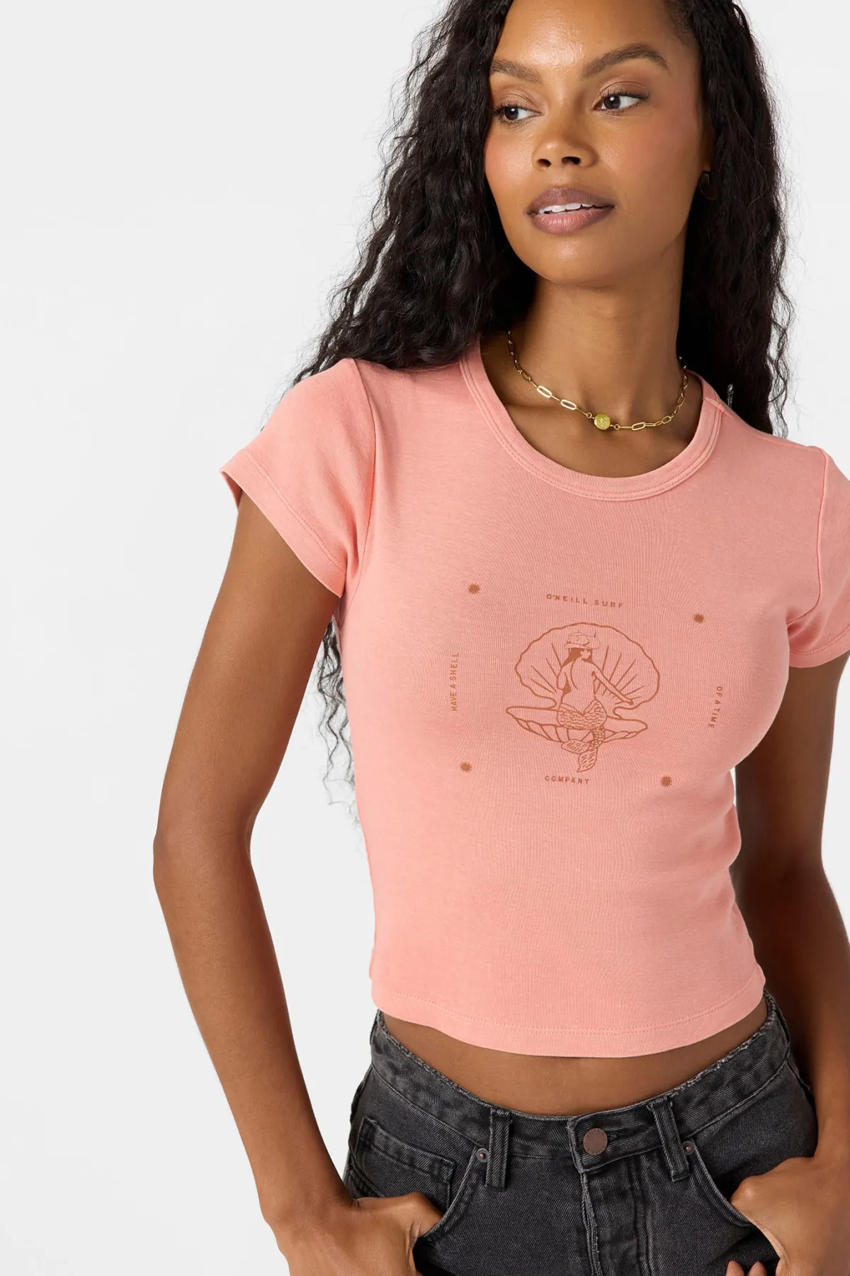 Graphic Tees & Tanks^O'Neill Shell Of A Time Tee - | coral haze