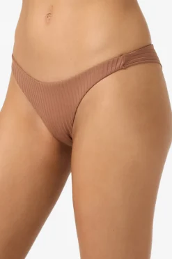 Swim New Arrivals|New Arrivals^O'Neill Shorebreak Rib Hermosa Skimpy Bottoms carob brown
