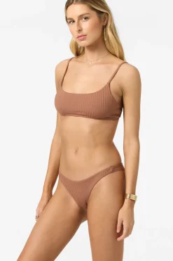 Swim New Arrivals|New Arrivals^O'Neill Shorebreak Rib Hermosa Skimpy Bottoms carob brown