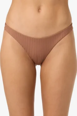 Bikini Bottoms^O'Neill Shorebreak Rib Hermosa Skimpy Bottoms - | carob brown