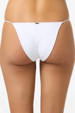 Bikini Bottoms^O'Neill Shorebreak Rib Redondo Medium Bottoms - | white