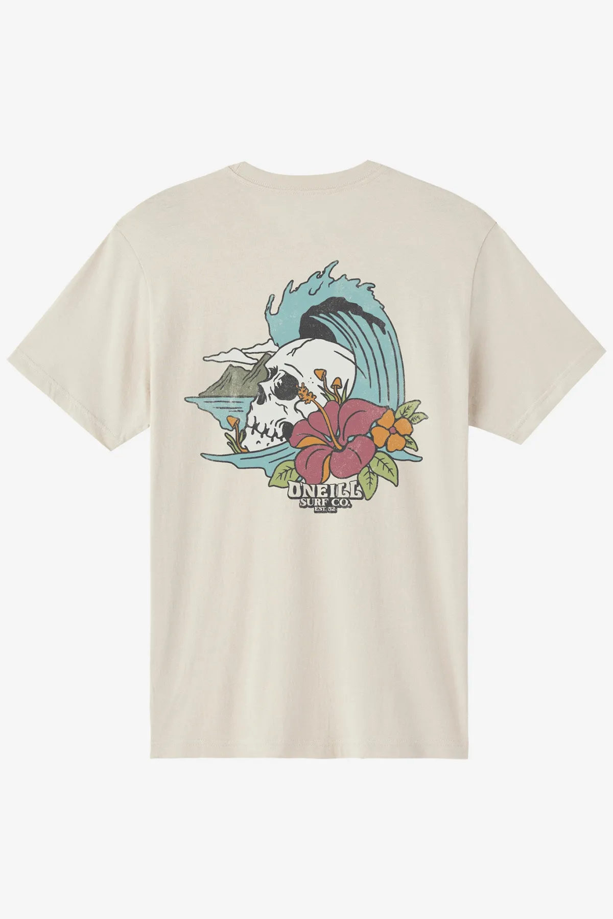 Tees & Tanks^O'Neill Skull Island Standard Fit Tee - | lt khaki