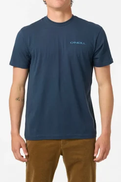 Tees & Tanks^O'Neill Stacked Standard Fit Tee - | new navy