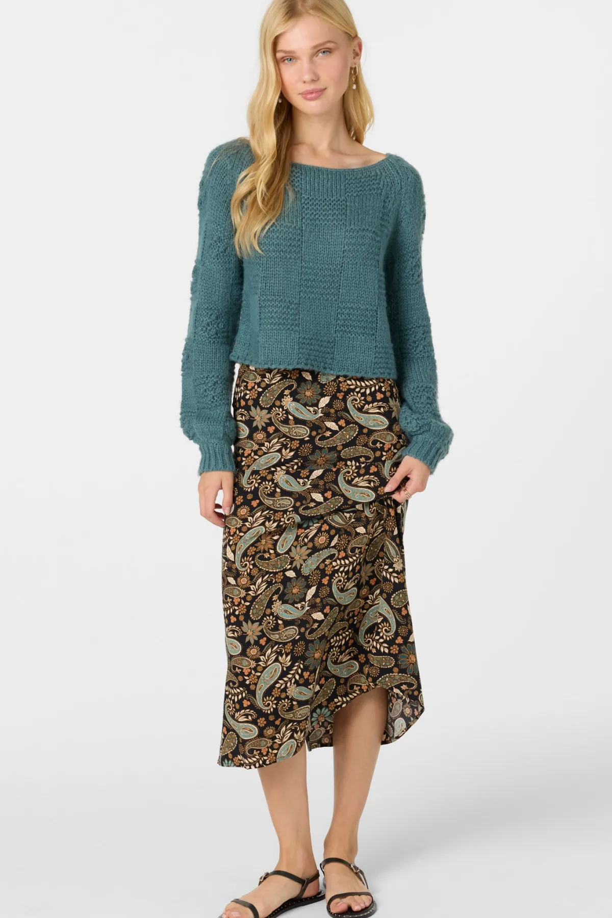 Bottoms^O'Neill Sunni Rosalia Paisley Midi Skirts - | black