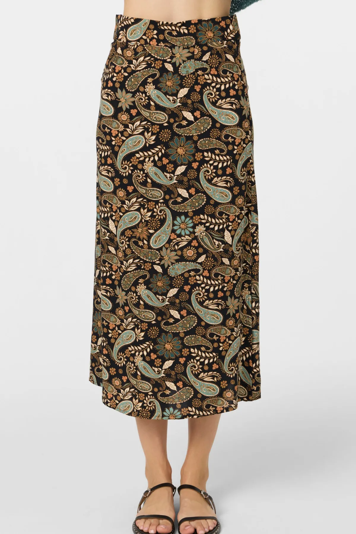 Bottoms^O'Neill Sunni Rosalia Paisley Midi Skirts - | black