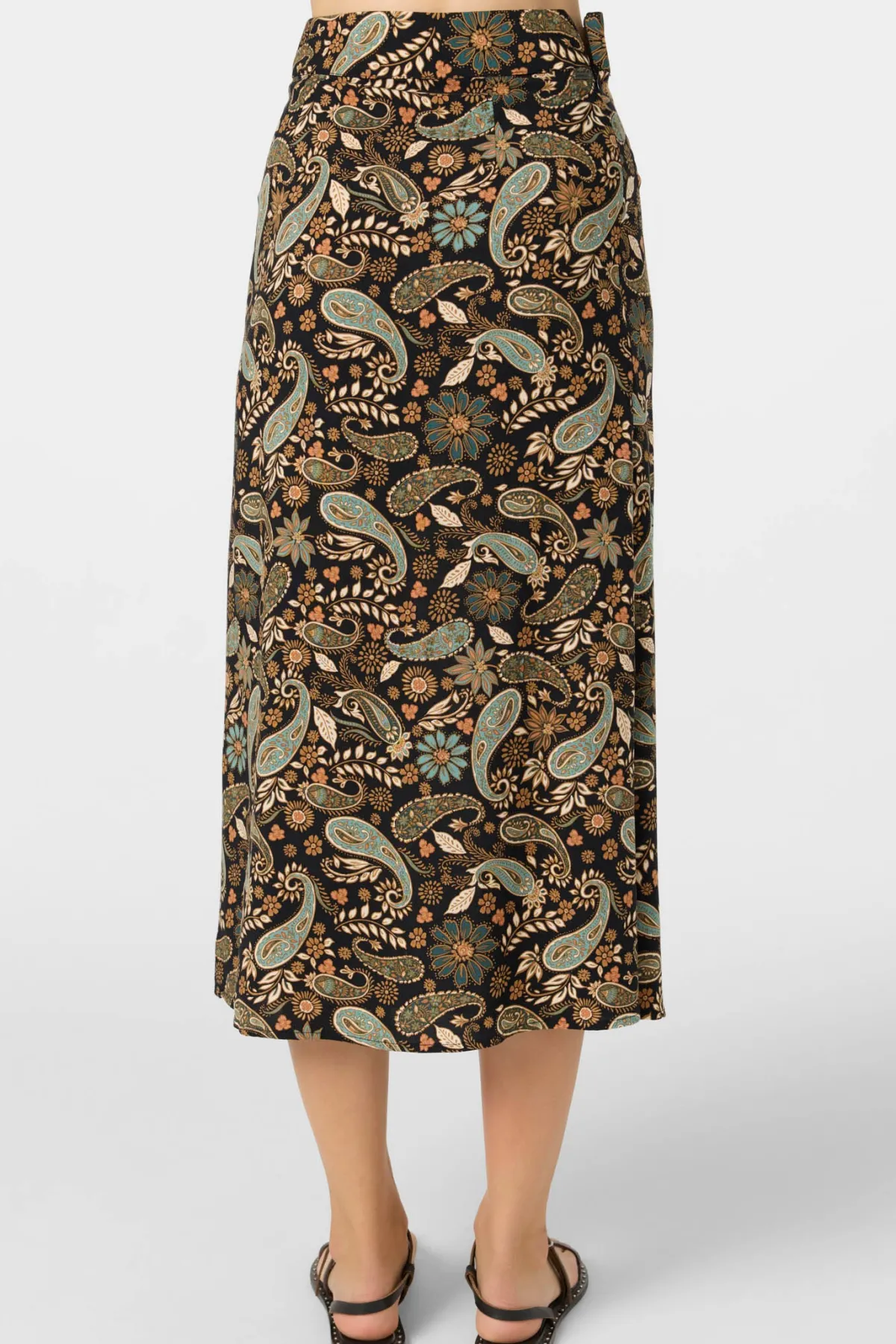 Bottoms^O'Neill Sunni Rosalia Paisley Midi Skirts - | black