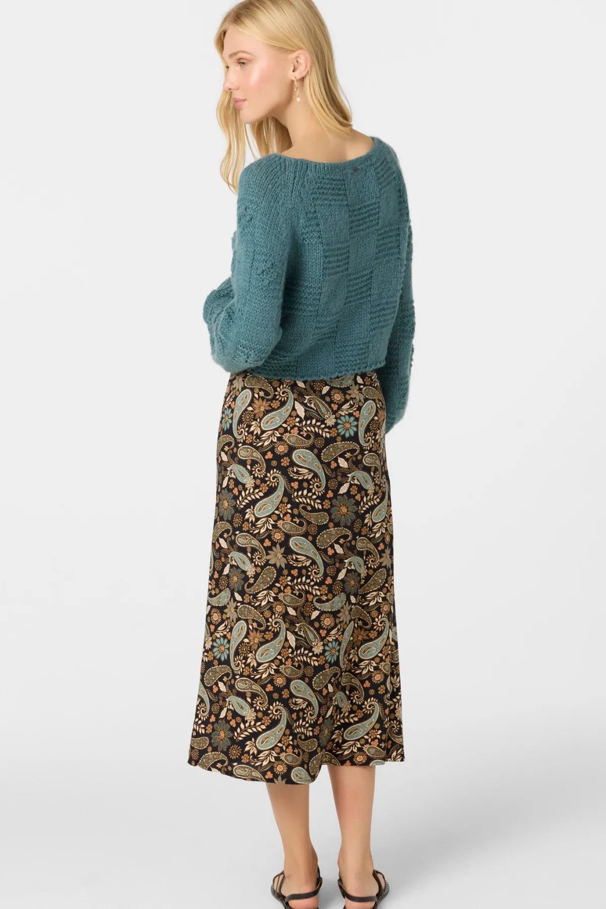 Bottoms^O'Neill Sunni Rosalia Paisley Midi Skirts - | black