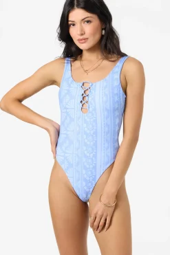 New Arrivals|Swim New Arrivals^O'Neill Surf Abstract Hillrose One-Piece - | azurine