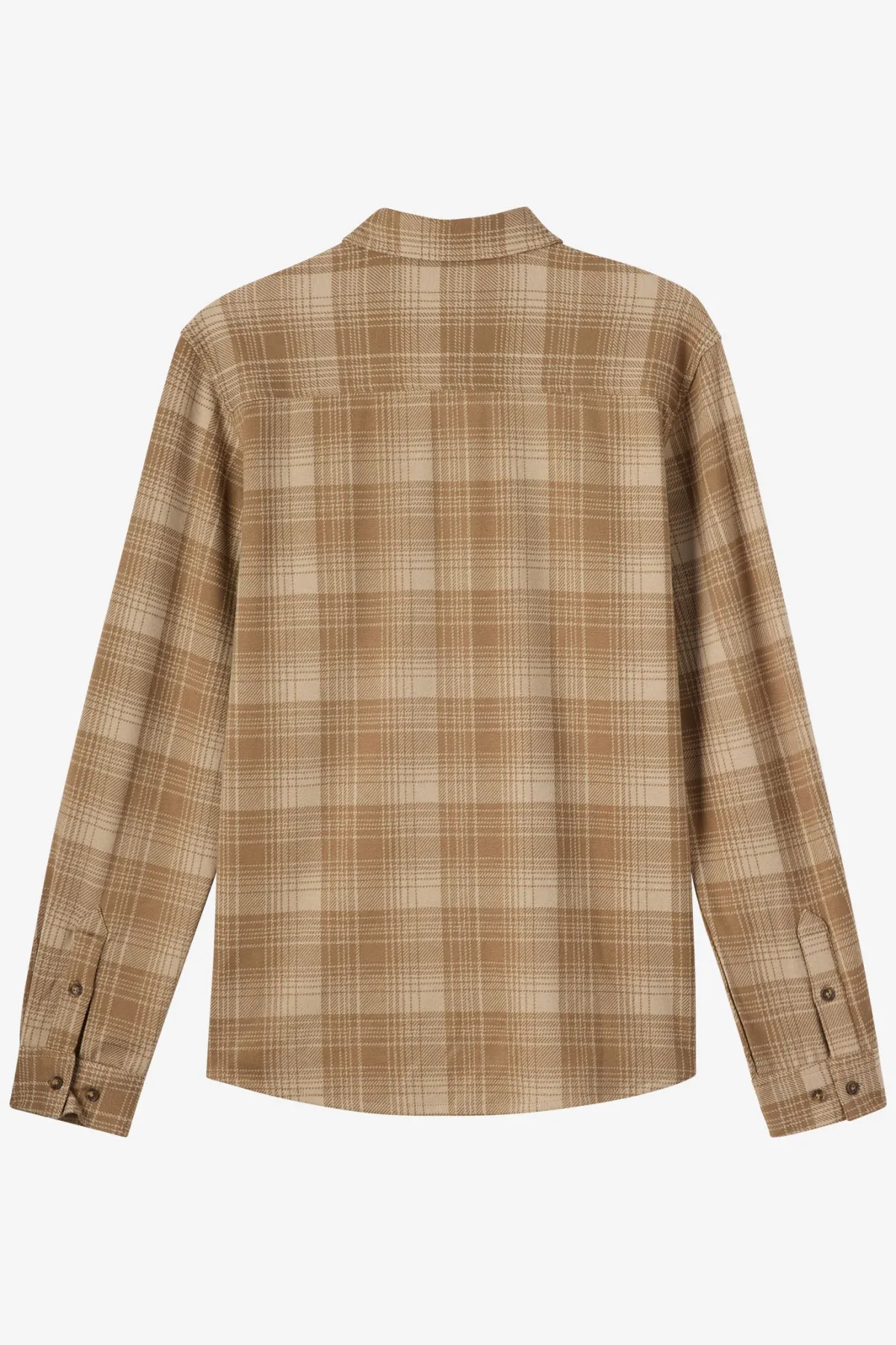 Shirts & Flannels^O'Neill Sutton Knit Plaid Standard Fit Long Sleeve Shirt - | dark khaki
