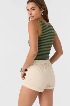 Bottoms^O'Neill Tasia Denim Shorts tapioca