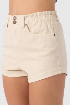 Bottoms^O'Neill Tasia Denim Shorts tapioca