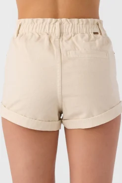 Bottoms^O'Neill Tasia Denim Shorts tapioca