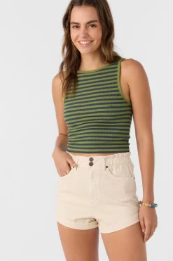 Bottoms^O'Neill Tasia Denim Shorts tapioca