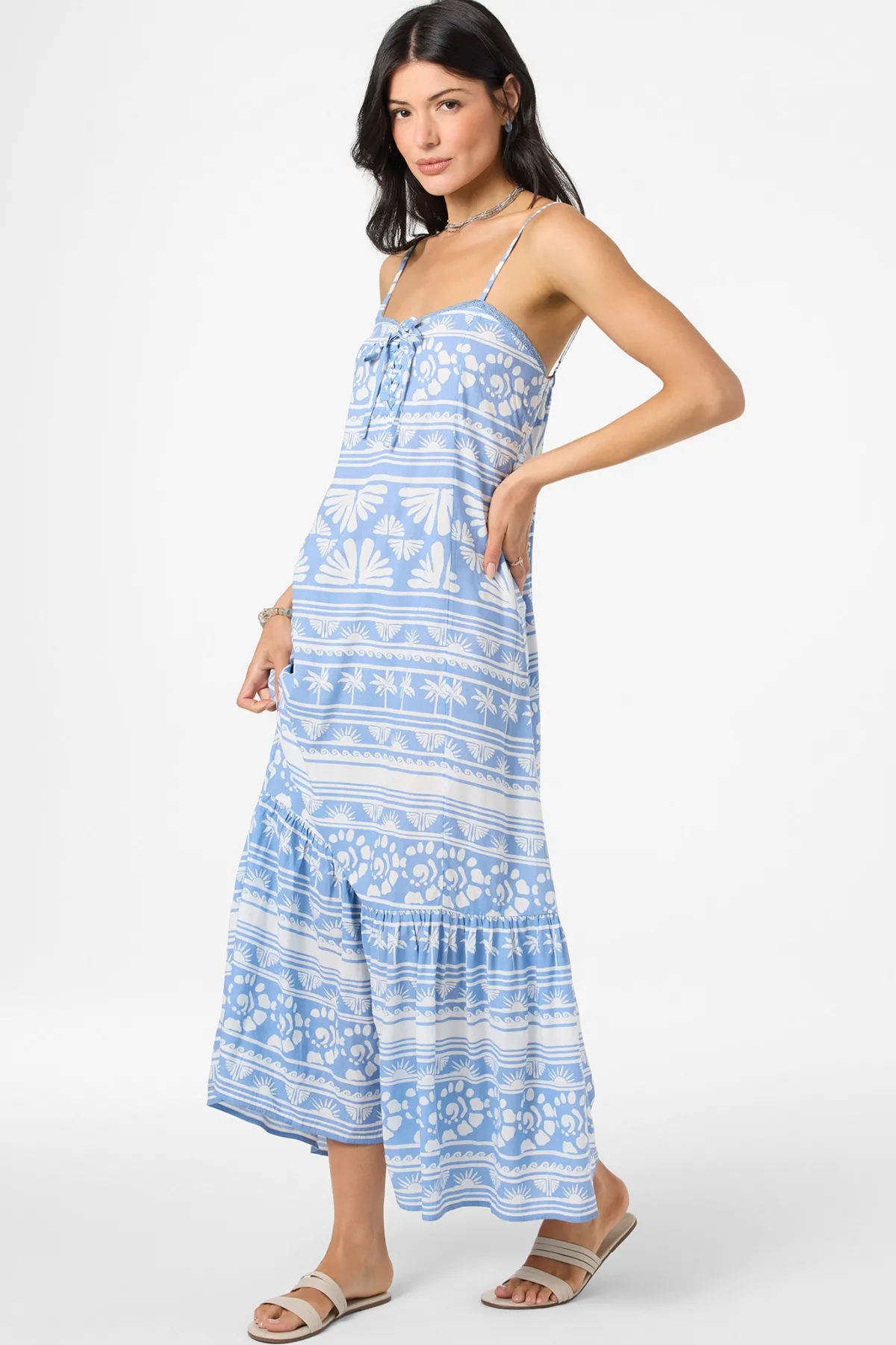 New Arrivals|Matching Sets^O'Neill Tasmin Abstract Dress Midi Dress - | azurine