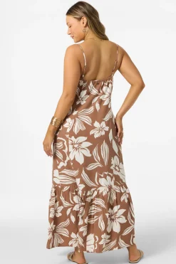 New Arrivals|Dresses^O'Neill Tasmin Floral Midi Dress carob brown
