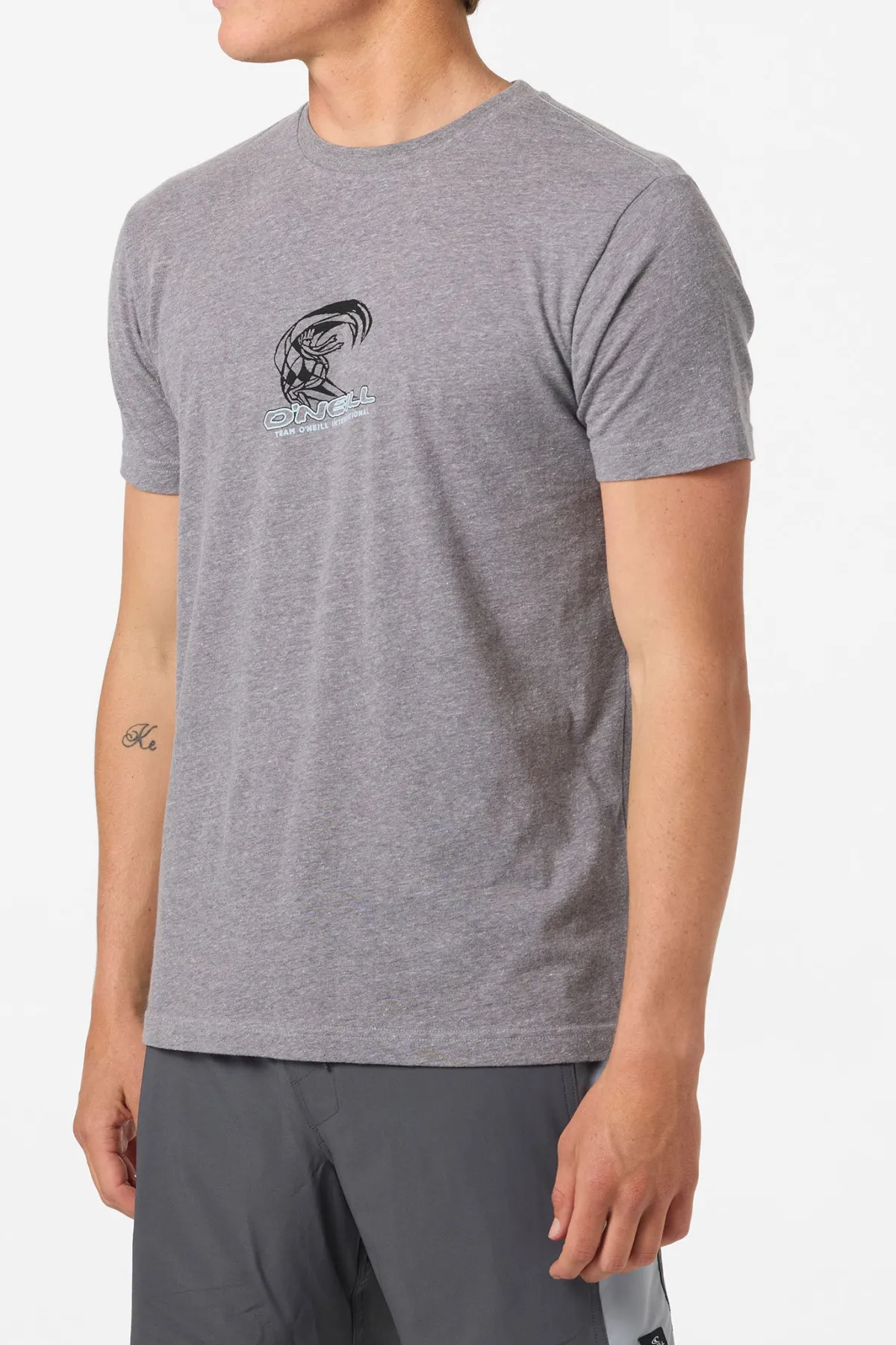 Tees & Tanks^O'Neill Team Spike Standard Fit Tee - | heather grey