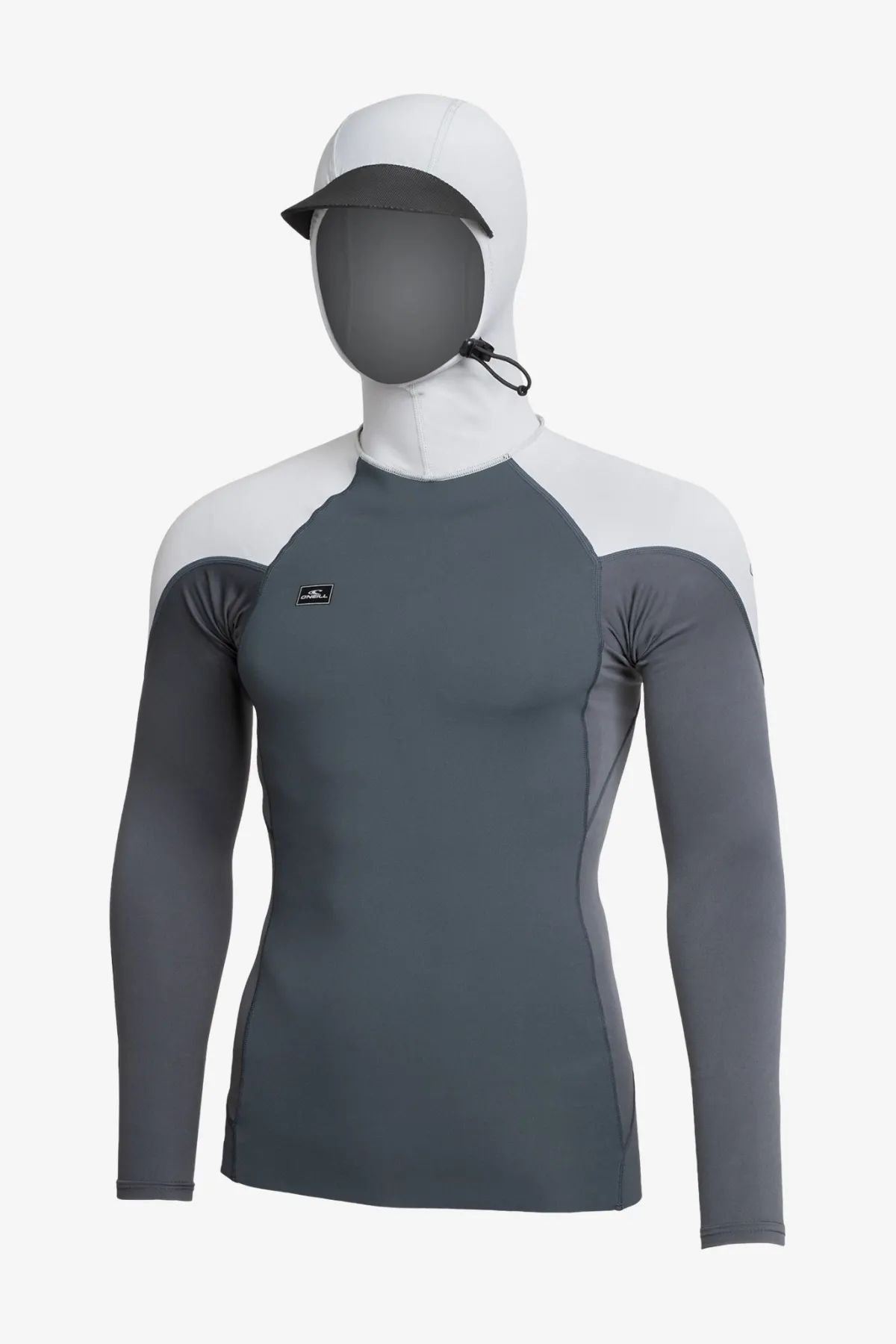 Neoprene Tops^O'Neill Thinskins Neo-Skins Long Sleeve W/hood - | graph grey