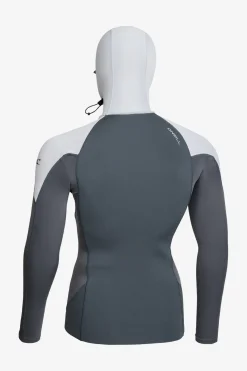 Neoprene Tops^O'Neill Thinskins Neo-Skins Long Sleeve W/hood - | graph grey