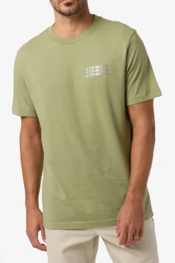New Arrivals|Tees & Tanks^O'Neill Triple Stack Classic Tee Standard Fit Tee - | oil green