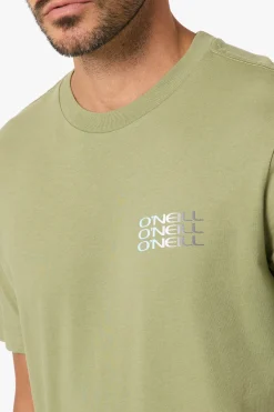 New Arrivals|Tees & Tanks^O'Neill Triple Stack Classic Tee Standard Fit Tee - | oil green
